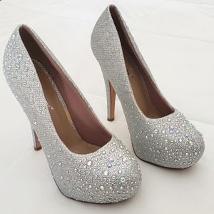 Rhinestone high heels